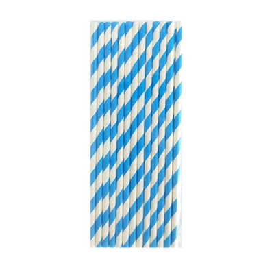 Dungi biodegradabile Paie de hartie Roz Albastru Dungi galbene Paie de baut Decoratiuni pentru nunta pentru petrecerea de nastere Baby Shower copii