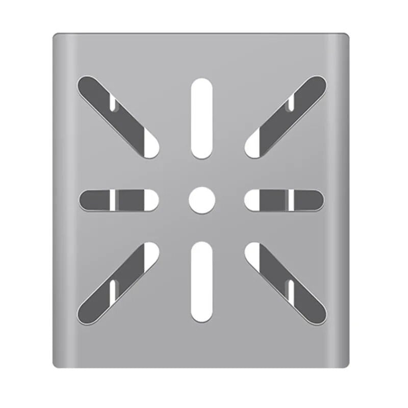 Nerūsējošā tērauda kolonnas stīpas videonovērošanas uzstādīšanas plāksnes kronšteins Kameras staba stiprinājuma panelis āra videonovērošanas piederumiem