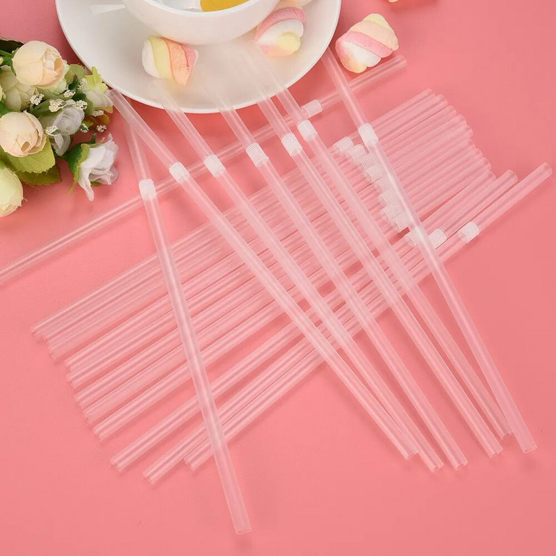 100-300 de bucăți paie transparente de băut Rietjes din plastic pentru ustensile de bucătărie, bar, băuturi, băuturi, cocktail, băuturi, paie de unică folosință
