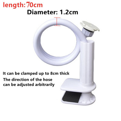 Paredzēts Mi Camera Head Pro PTZ 2k Edition Book Desktop Clip Dzelzs kronšteins Regulējams Balts Cradle Baby Xiaomi tīmekļa kamerai Gulta bez perforatora