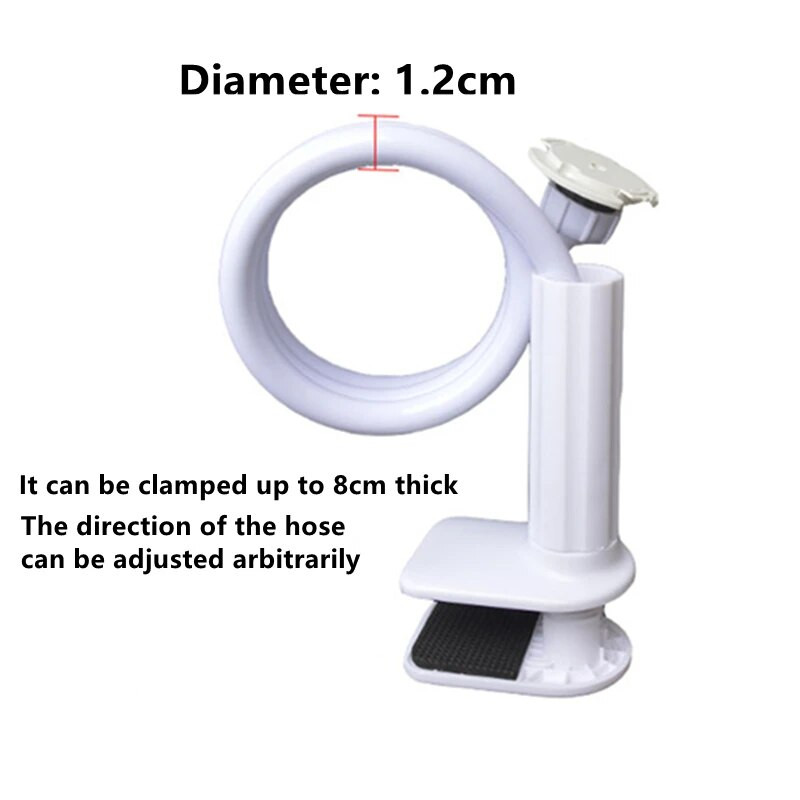 Paredzēts Mi Camera Head Pro PTZ 2k Edition Book Desktop Clip Dzelzs kronšteins Regulējams Balts Cradle Baby Xiaomi tīmekļa kamerai Gulta bez perforatora