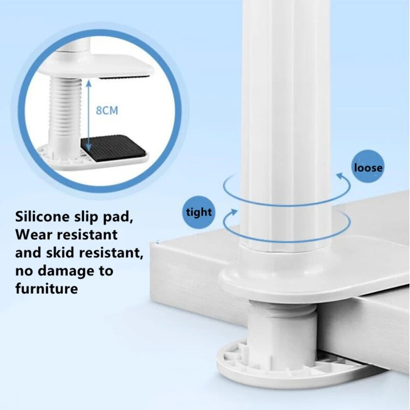 Paredzēts Mi Camera Head Pro PTZ 2k Edition Book Desktop Clip Dzelzs kronšteins Regulējams Balts Cradle Baby Xiaomi tīmekļa kamerai Gulta bez perforatora