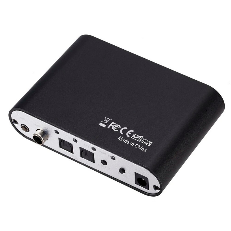 AC3 audio digitālā uz analogo 5.1 kanālu stereo DAC HD audio pārveidotājs optiskais SPDIF koaksiālais AUX 3,5 mm līdz 6 RCA dekodera pastiprinātājs
