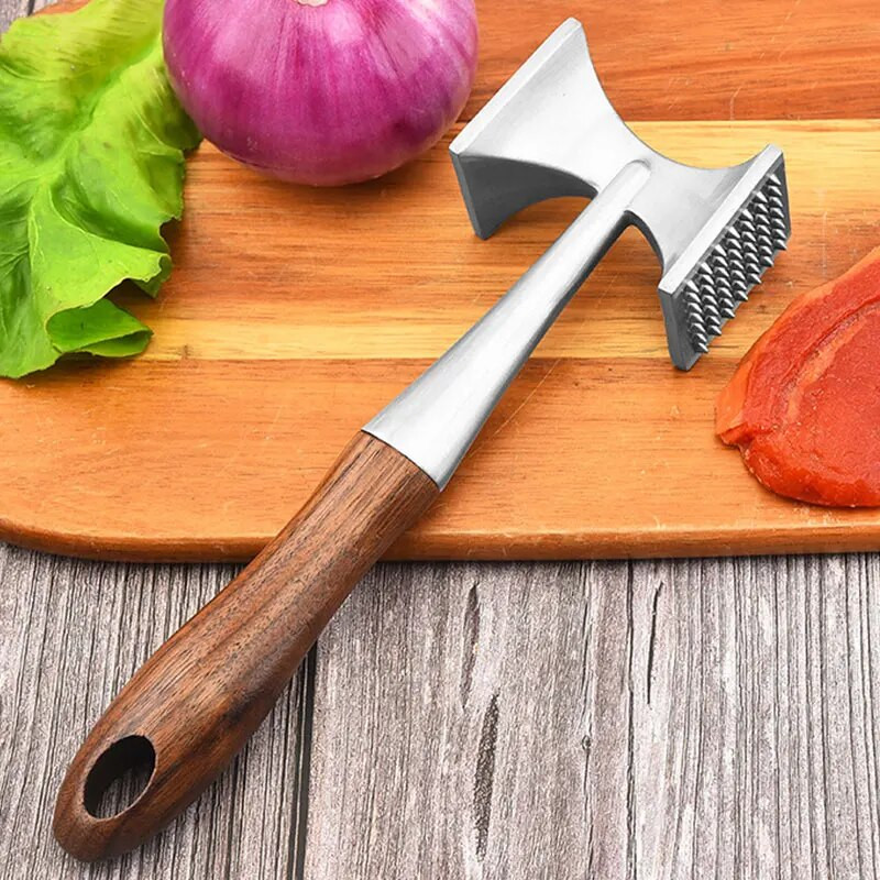 Čekić za meso od nehrđajućeg čelika 304 dvostruki aparat za omekšavanje mesa Kućanski čekić za rasuto meso Kuhinjski alati Naprava za razbijanje šankova za odreske
