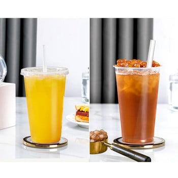 100 τεμ. Ατομικά Συσκευασμένα Διαφανές Χοντρό Πλαστικό Καλαμάκι Πολλαπλών Χρήσεων Smoothie Milkshake Cocktail Pearl Milk Tea
