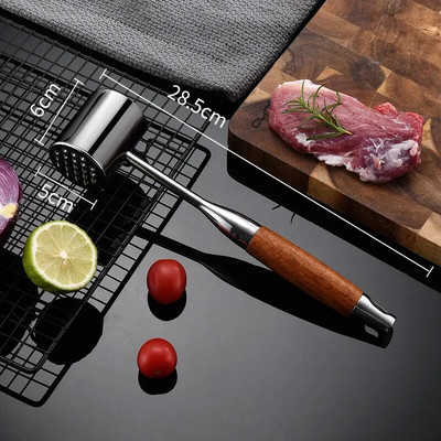 Ciocan de carne din oțel inoxidabil 304, frângător de carne în vrac, friptură de uz casnic, carne de porc, piept de pui, unelte de gătit, gadgeturi de bucătărie