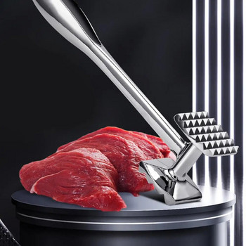 Αποτελεσματική διπλής όψης Meat Hammer Kitchen Κράμα ψευδαργύρου Meat Hammer Solid Meat Tenderizer Kitchen Bar Supplies Multifunction Meat