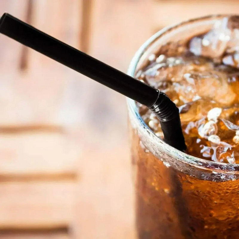 Băutură de unică folosință Lapte Ceai Cafea Băutură Cola Suc Lapte alb Negru Cot Paie în vrac 21 cm