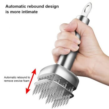 Πεύκο Meat Needle Knocking Hammer Portable Meat Tenderizer Professional Quick Kitchen Gadgets Hammer Meat Artifact