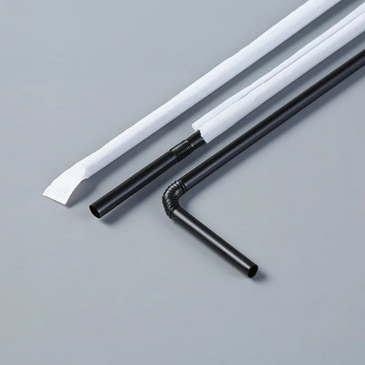 300 komada šarenih jednokratnih plastičnih zakrivljenih slamki dugih 8 inča, višebojnih duginih slamki, dodaci za piće za party barove