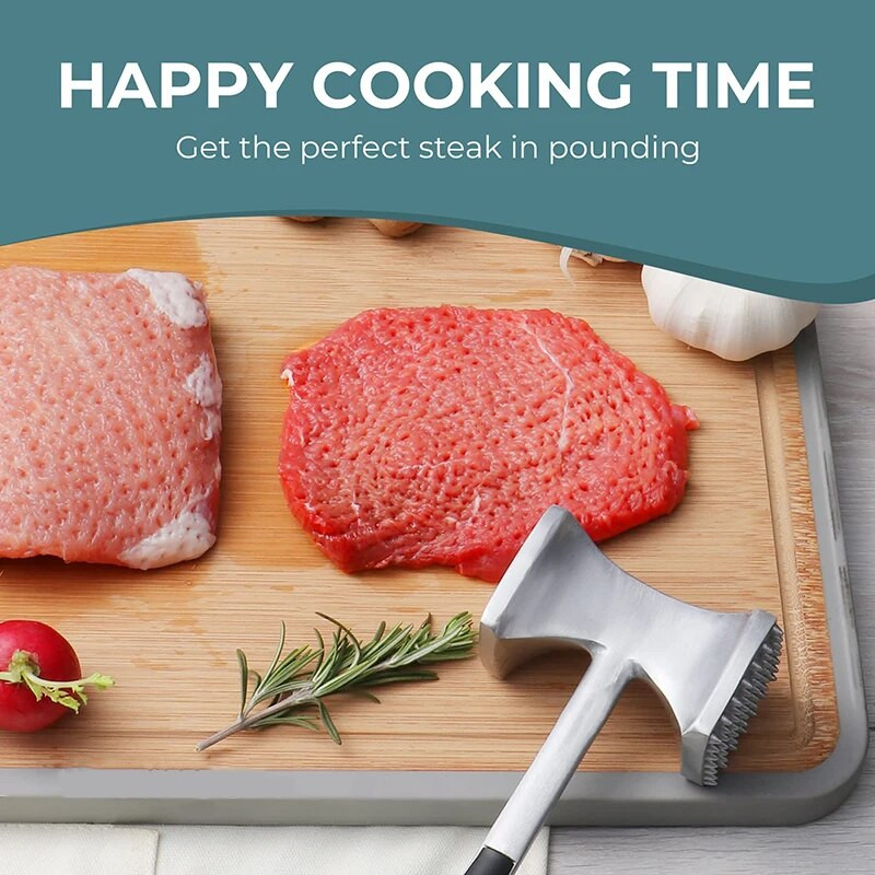 Mugava käepidemega kahepoolne lihahaamer, mis on mõeldud suure tööjõuga lihahaamer köögi jaoks