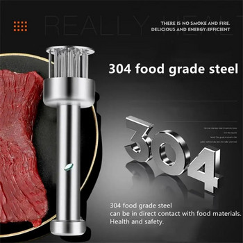 Τρυφερό κρέας από ανοξείδωτο χάλυβα Εργαλείο κρέατος κουζίνας για μαγείρεμα BBQ 21 Blades Needle Meat Tenderizer for Steak Beef
