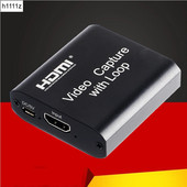 HDMI Capture Card Video Capture 4K 1080P USB 2.0 HDMI Video Capture Card Grabber + Loop Output for Phone PS4 Game Live Streaming