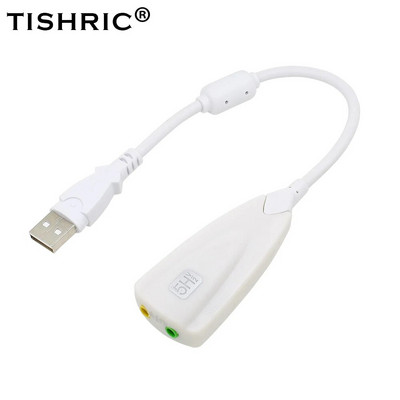 TISHRIC 5HV2 USB külső hangkártya 7.1 3,5 mm-es USB audioadapterrel headset mikrofon hangkártya professzionális laptop PC-hez