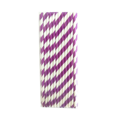 Biorazgradive pruge Papirnate slamke Ružičasto plavo žute pruge Slamke za piće Vjenčanje Rođendanska zabava Dekoracije za bebe Tuširanje djece