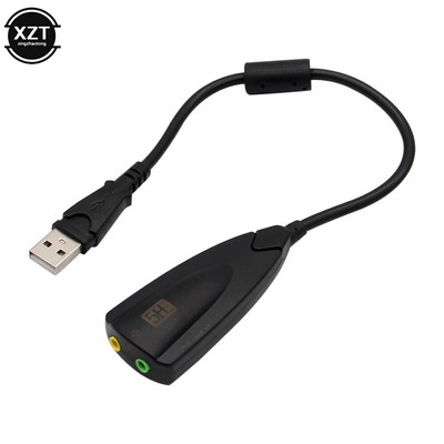 Εξωτερική κάρτα ήχου USB 7.1 Προσαρμογέας 5HV2 USB σε 3D CH Ήχος Αντιμαγνητικό ακουστικό Μικρόφωνο 3,5 χιλιοστών για φορητό υπολογιστή