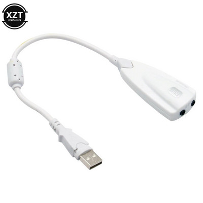 Išorinis USB garso plokštės 7.1 adapteris 5HV2 USB į 3D CH garsą Antimagnetinis garso ausinių mikrofonas 3,5 mm lizdas nešiojamam kompiuteriui