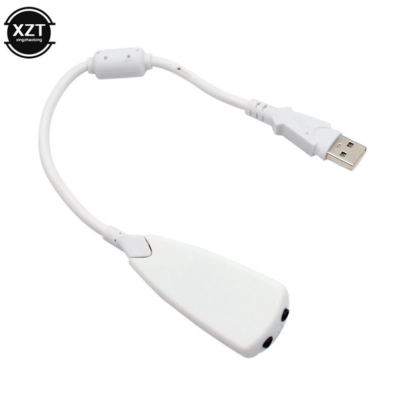 Išorinis USB garso plokštės 7.1 adapteris 5HV2 USB į 3D CH garsą Antimagnetinis garso ausinių mikrofonas 3,5 mm lizdas nešiojamam kompiuteriui