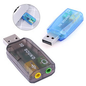 Μίνι εξωτερικό USB σε ακουστικά μικροφώνου 3,5 mm Κάρτα ήχου USB 3D ακουστικά ήχου Προσαρμογέας μικροφώνου για επιτραπέζιους υπολογιστές Προσαρμογέας φορητού υπολογιστή