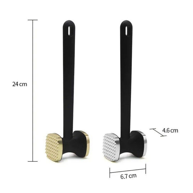 Nešiojamas daugiafunkcis kepsnių plaktukas iš cinko lydinio dvipusis mėsos minkštiklis buitinis česnako agurkų plaktukas