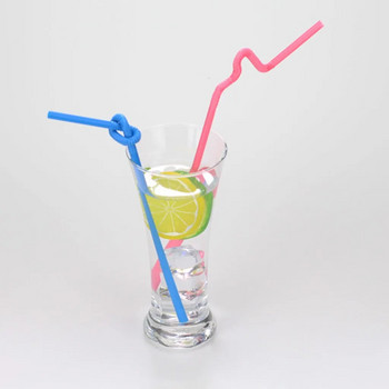 100 бр. Пластмасови сламки за еднократна употреба Монтирани на стена плаващи рафтове Premium за партита/барове/магазини за напитки/дом Rainbow Straw