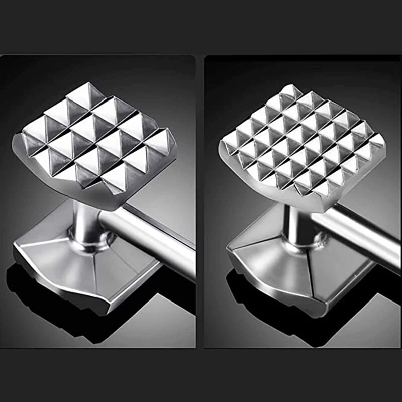 Mėsos plaktukas, palaidi jautienos kepsniai Mėsos minkštinimo plaktukai su plaktuku Beaf virtuvės reikmenys