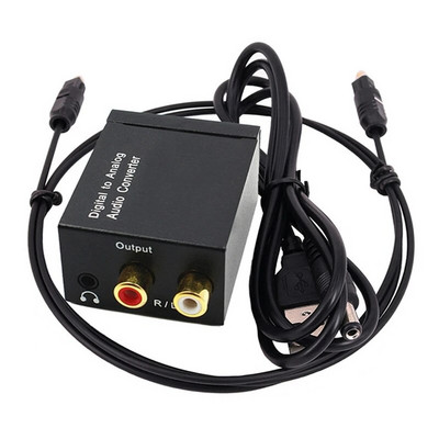 Digital Audio Decoder 3.5Mm Jack Coaxial Optical Fiber Digital To Analog Audio Converter SPDIF Digital Audio Amplifier Durable