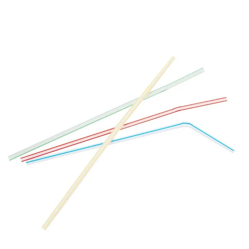 Vienkartiniai plastikiniai šiaudeliai, geriamoji tūbelė, naujametiniai papuošimai, virtuvės reikmenys, burbulinė arbata, bendy, 100vnt, 2023 m.