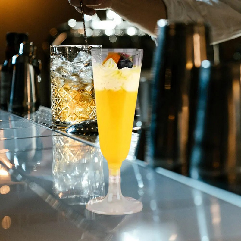 40vnt 150ml vienkartiniai kokteilių taurės Martini taurės nedūžtančios plastikinės šampano gėrimai vyno fleitos vakarėlių baro taurės