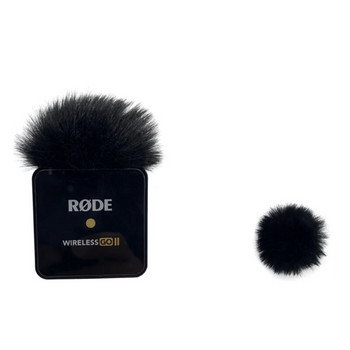 Външен микрофон Furry Windscreen Muff Microphone Furs Wind Cover за Rode Wireless Go II Microphone Repair Accessories