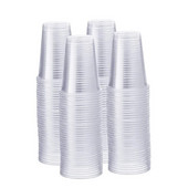 100 vnt Naujas Vienkartinis skaidraus plastikinis puodelis lauko piknikas Gimtadienio virtuvės vakarėlis stalo reikmenų degustacija 200ml