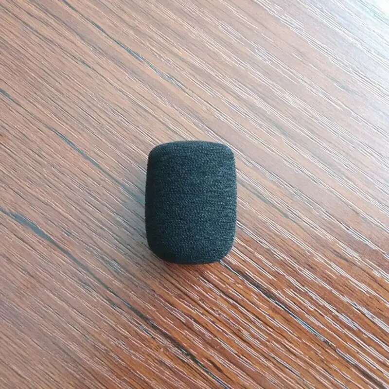 5 vnt. juodo mikrofono ausinių putplasčio kempinė priekinio stiklo mikrofono dangtelis