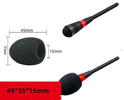 10PCS Mikrofon Vjetrobransko staklo Spužvasti poklopac Slušalica Mikrofon Pjenasti poklopac Zaštitna kapica za Gooseneck mikrofon za sastanke