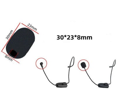 10PCS Mikrofon Vjetrobransko staklo Spužvasti poklopac Slušalica Mikrofon Pjenasti poklopac Zaštitna kapica za Gooseneck mikrofon za sastanke