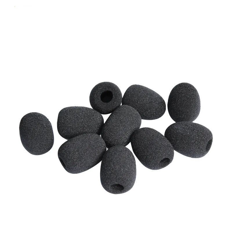 10PCS Mikrofon Vjetrobransko staklo Spužvasti poklopac Slušalica Mikrofon Pjenasti poklopac Zaštitna kapica za Gooseneck mikrofon za sastanke