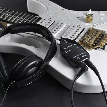Interfaz de audio Guitar to USB Sound Player Sound Card Effector Interface Link Audio Cable External Sound Card