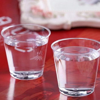 20/40Pcs 30ml Πλαστικό γυαλί μιας χρήσης Πλαστικό κύπελλο Clear Plastic Shot Glasse Jelly Cups Γενέθλια Παγωτό Κουζίνα