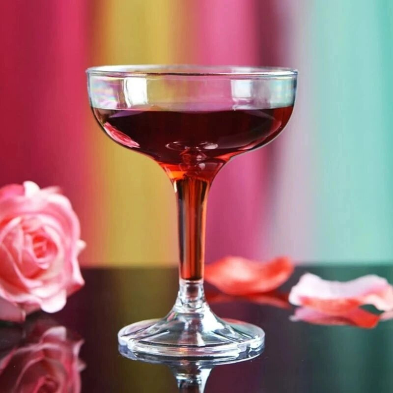 6 vnt. Naujos plastikinės šampano fleitos vienkartinės skaidraus plastiko šampano taurės vakarėliams blizgantis skaidrus plastikinis puodelis