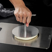 Presă pentru burgeri nouă Presă pentru slănină Presă pentru grătar Mașină rotundă pentru burgeri cu mâner din oțel inoxidabil Prese pentru grătar Fiare de călcat