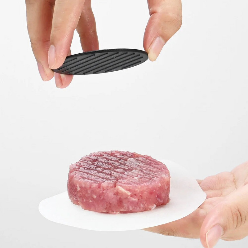 Aparat de presat pentru carne pentru hamburgeri din ABS, formă rotundă, antiaderent, chifteluțe de burger umplute cu carne de vită, grătar pentru plăcinte, mașină de presă, accesorii de bucătărie