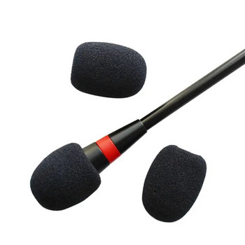 10 τμχ Μικρόφωνο κάλυμμα σφουγγαριού μικροφώνου Ακουστικά μικροφώνου υψηλής πυκνότητας κάλυμμα αφρού σφουγγαριού Προστατευτικά καπάκια για Gooseneck Meeting Mic