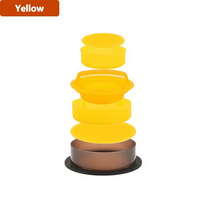 3 viename mėsainio mėsos presas, apvalios formos, nepridegantis, įdarytas jautienai, daržovėms, mėsainių mėsos formų formavimo aparatams Virtuvės priedai