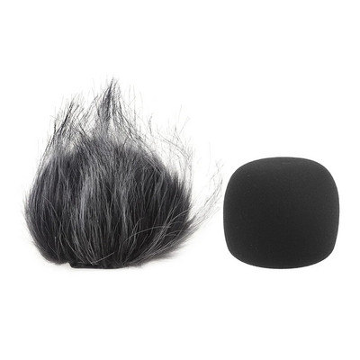 Szőrös szélvédő tokvédő hab szűrő mikrofon Szélálló burkolat Zoom H1-hez