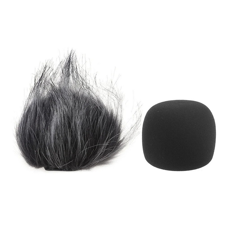 Szőrös szélvédő tokvédő hab szűrő mikrofon Szélálló burkolat Zoom H1-hez