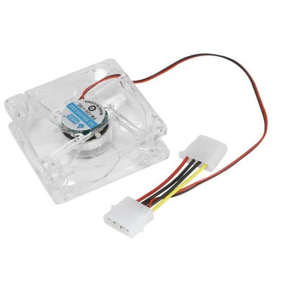 Computer Pc Fan 80Mm With Led Silent Cooling Fan 12V Led Luminous Chass Computer Case Cooling Fan Mod Easy Installed