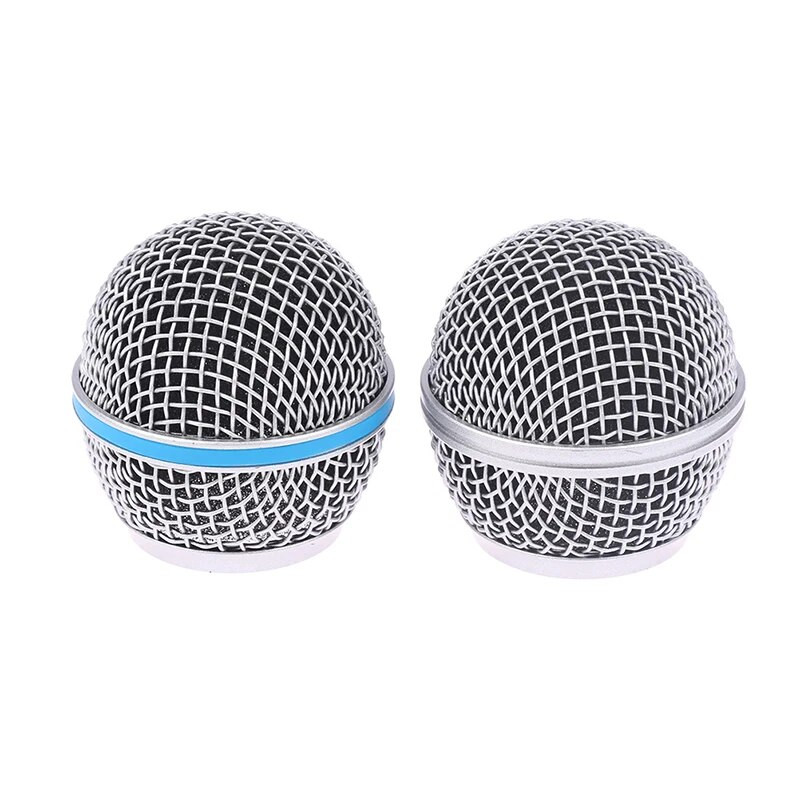 1 cap de înlocuire pentru microfon din oțel SM58 cu plasă pentru microfon portabil, cap cu plasă, se potrivește Shure Beta 57A 58A 87A 845S 945