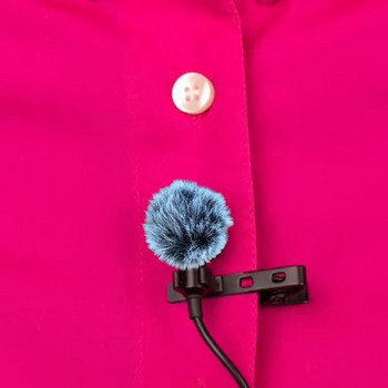 Lavalier Microphone Furry Windscreen Muff Microphone Wind Cover Размит капак за микрофон за аксесоар за микрофон DJIMIC