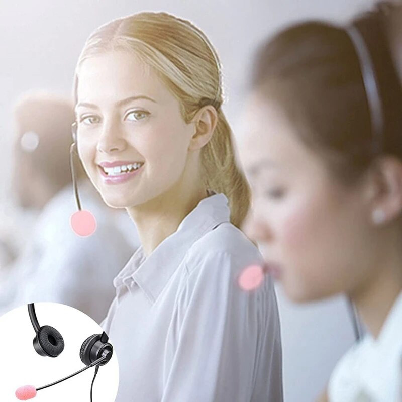 10 pakuotės atlapų ausinių mikrofono priekinis stiklas, mikrofono kempinės putplasčio dangtelis Mini Size Lavalier mikrofono priekinis stiklas rožinis