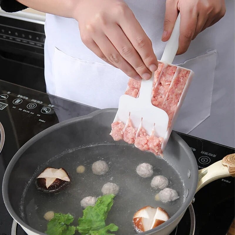 Mașină de fabricat chifteluțe pentru gătit instrument de casă matriță rotundă de pește, friptură, bile de orez, dispozitiv pentru prepararea de mingi de orez, grătar, oală fierbinte, caș de fasole, accesorii de bucătărie