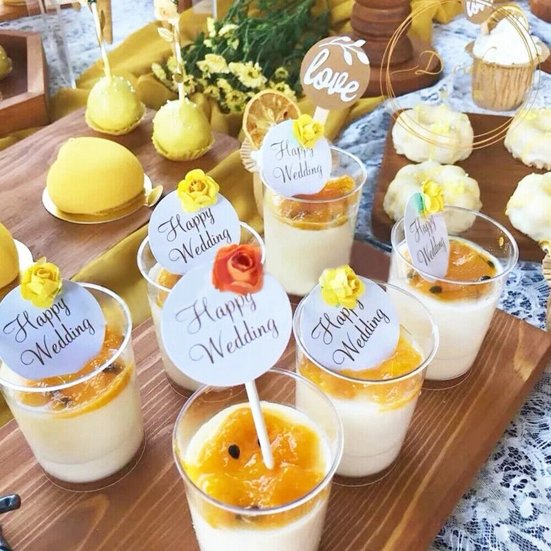 10 τμχ Στρογγυλή μους για κέικ Κύπελλα για επιδόρπιο Clear Plastic Drink Wine Jelly Tumbler Cup Ποτήρια Ποτήρια για πάρτι Κύπελλα Αξεσουάρ γενεθλίων